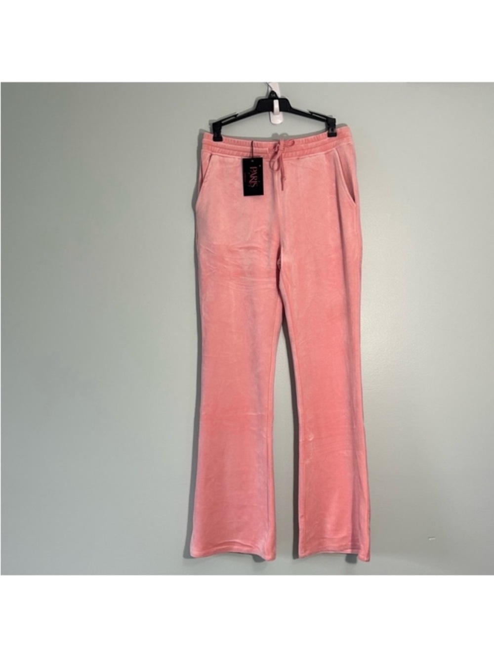 Paris Hilton Medium Set Masterpiece Pants Heart Sports Bra Pearl Blush pink NWT - Picture 6 of 15
